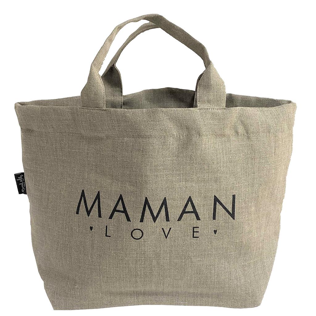 Mon p'tit cabas en lin  "Maman Love"