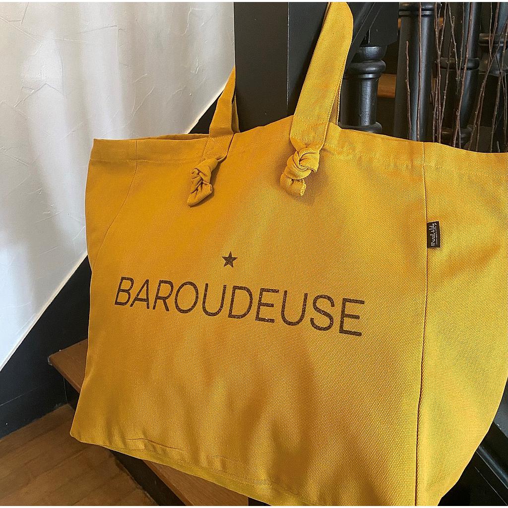 Cabas Lily  moutarde " Baroudeuse"