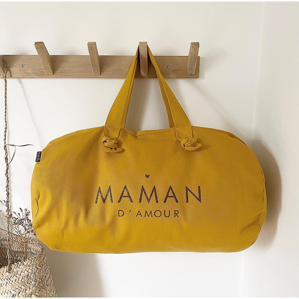 Sac Polochon Moutarde - Maman d'amour