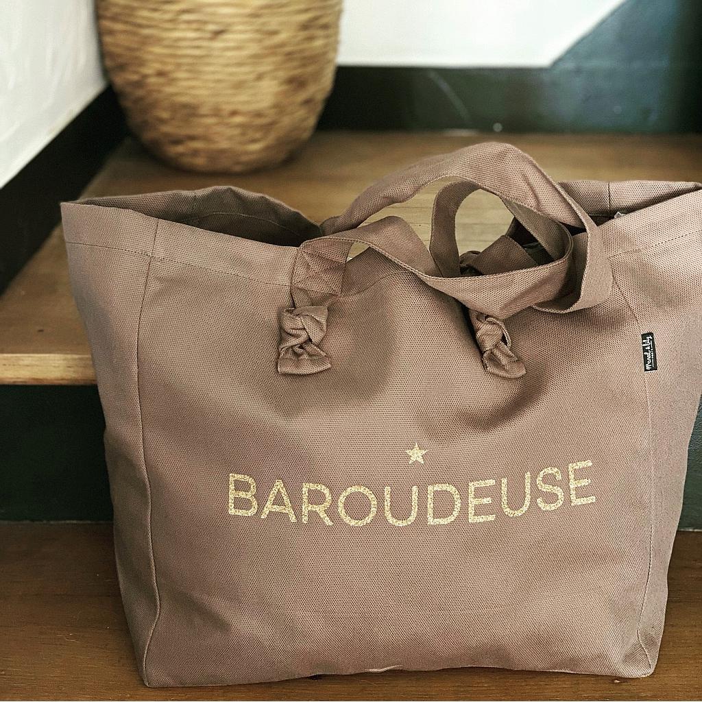 Cabas Lily WARM TAUPE  "Baroudeuse" SERIE LIMITEE