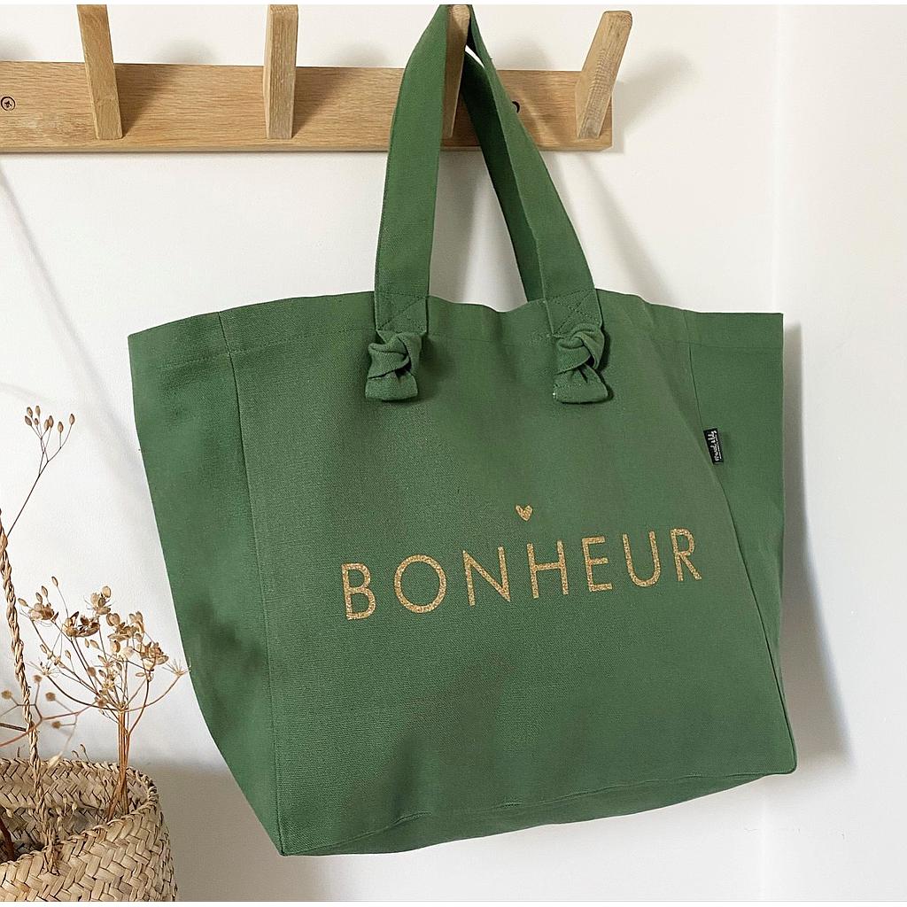 Cabas Lily vert sapin  - Bonheur