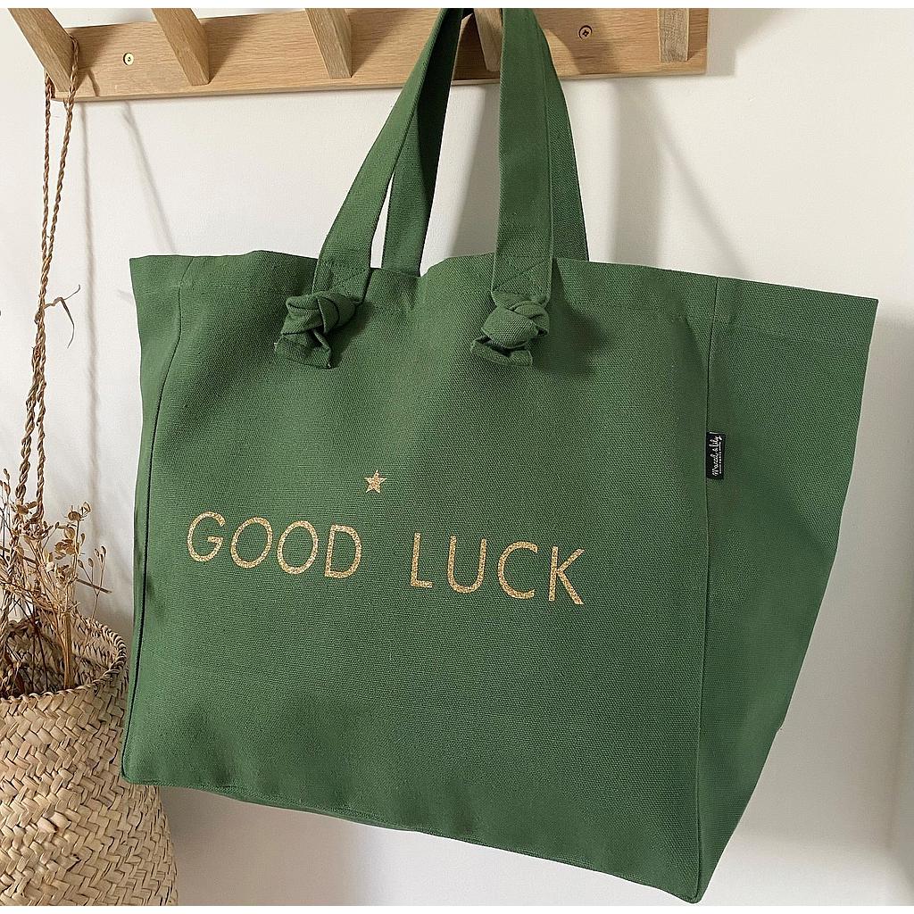 Cabas Lily vert sapin  - Good Luck