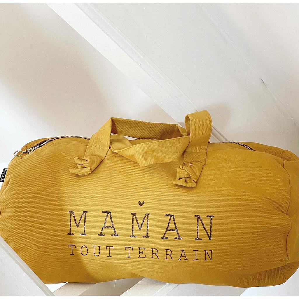 Sac Polochon Moutarde - Maman tout terrain