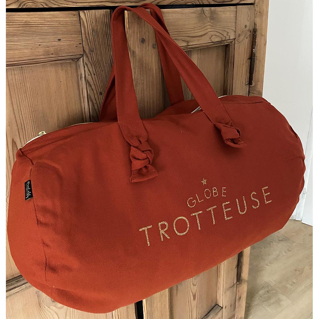 Sac Polochon brique - Globe Trotteuse
