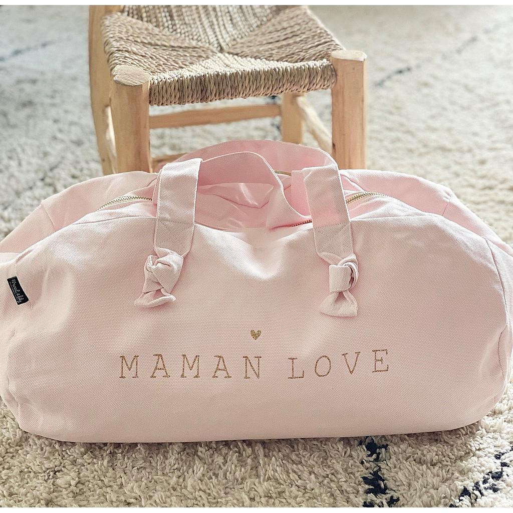 Sac Polochon - Pétale de rose - Maman Love