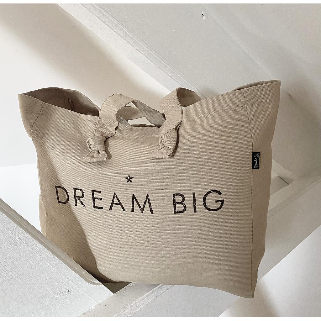 Cabas Lily- safari  "Dream Big" pailleté noir
