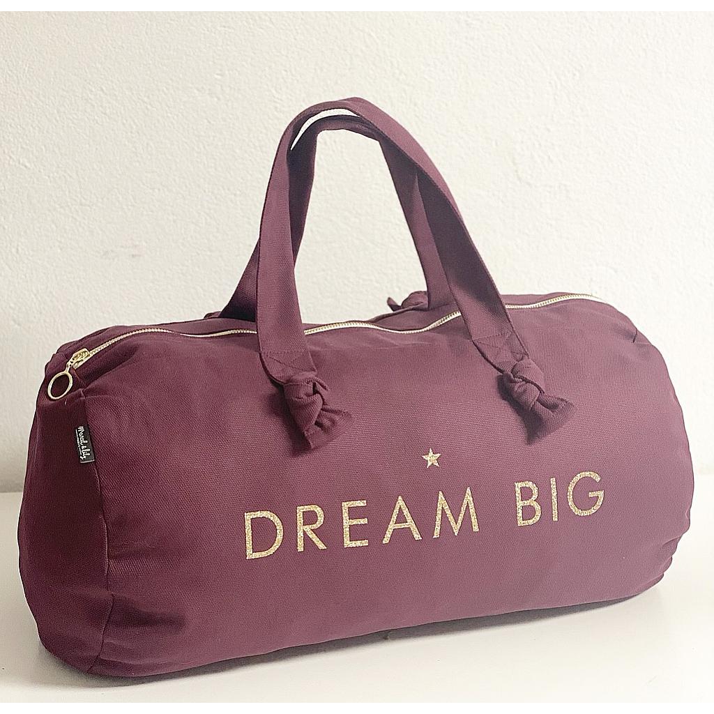 Sac Polochon aubergine - Dream Big