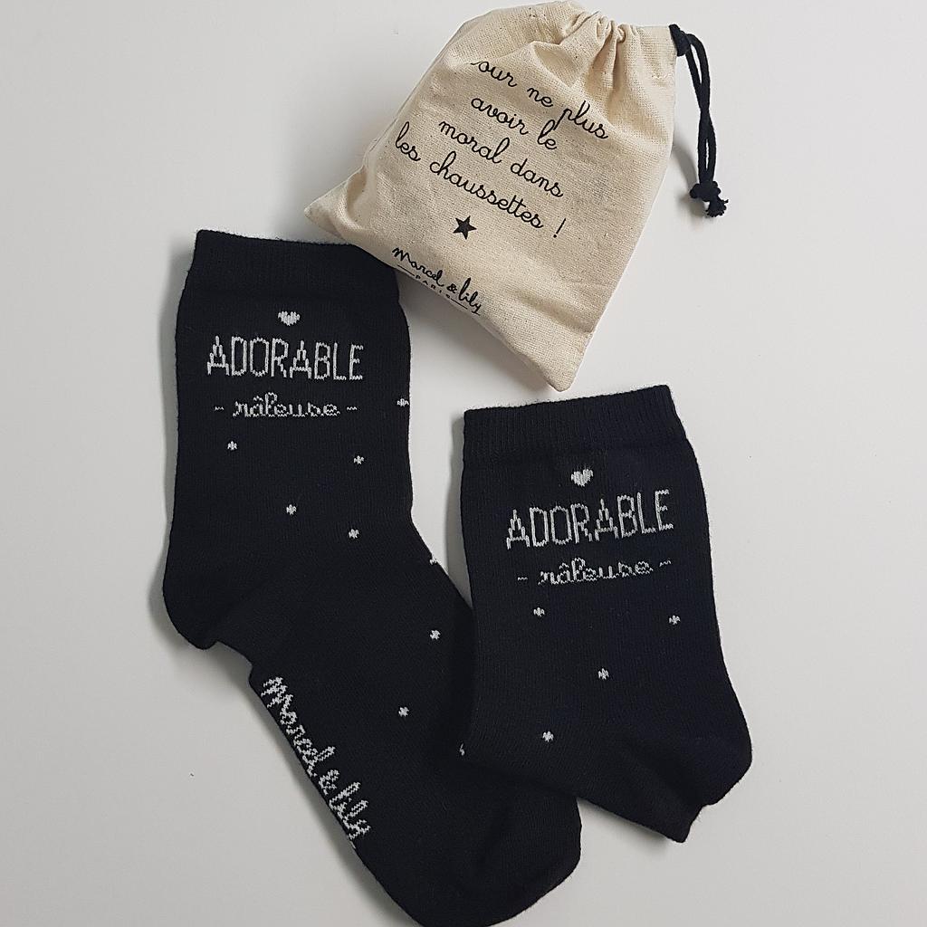Chaussettes  " Adorable râleuse" Série Limitée