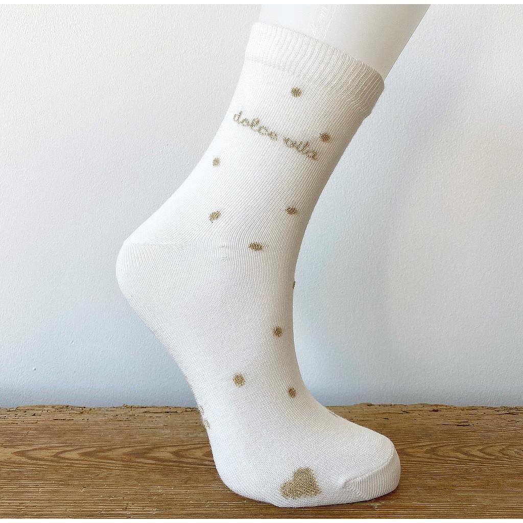 Chaussettes  "Dolce Vita" Série Limitée- Milk/Brillo