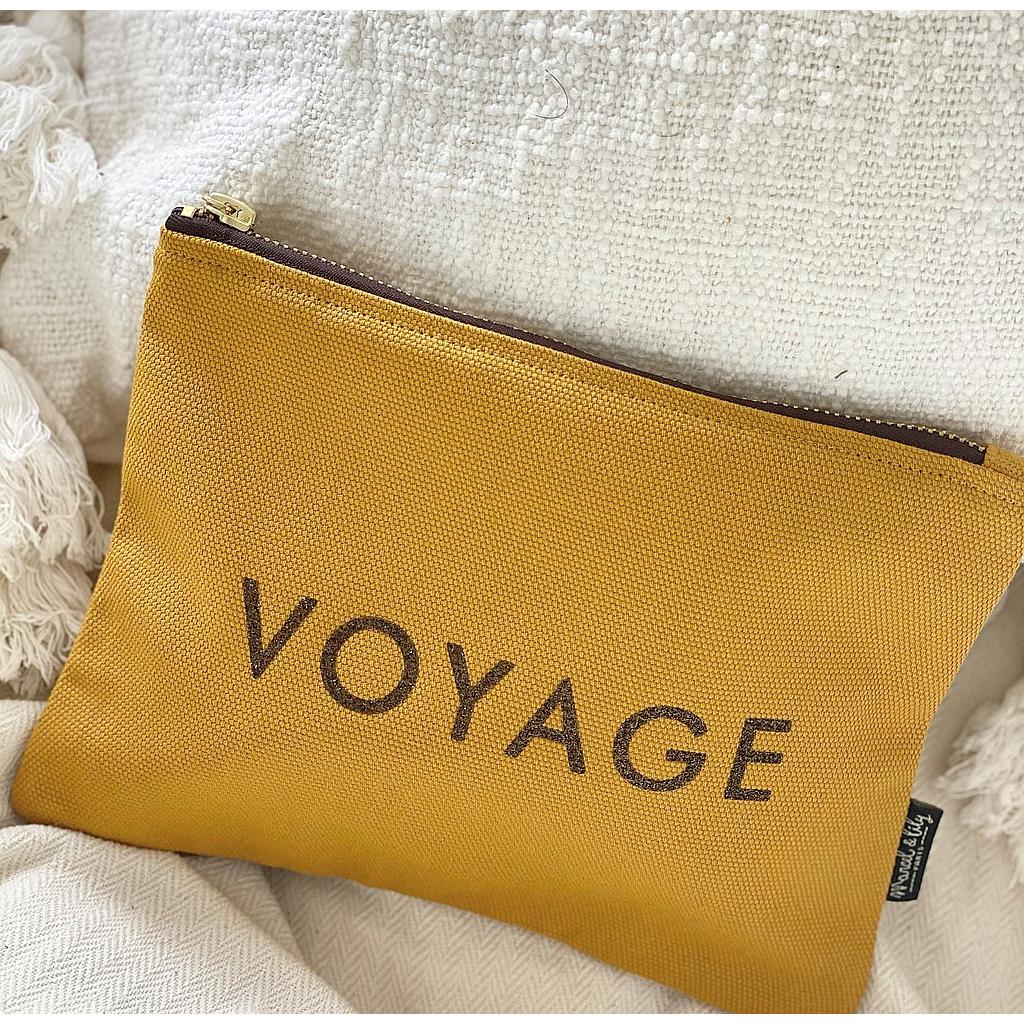 Trousse moutarde "VOYAGE"