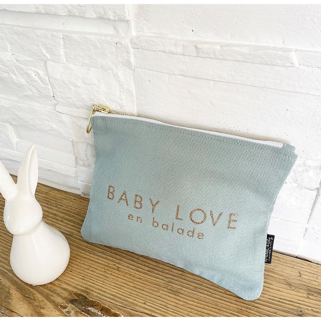 Trousse bleu Caraïbe " Baby love en balade "