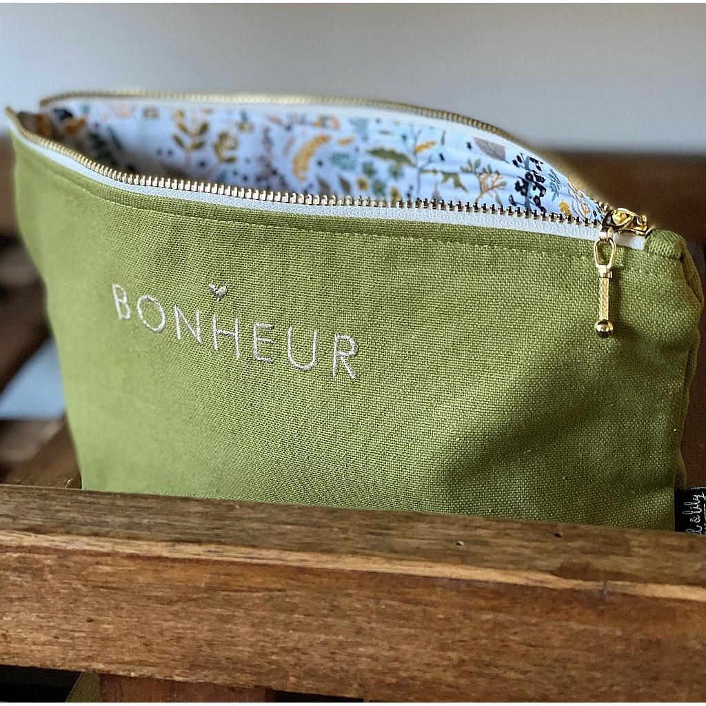 Grande Trousse - vert avocat "Bonheur"