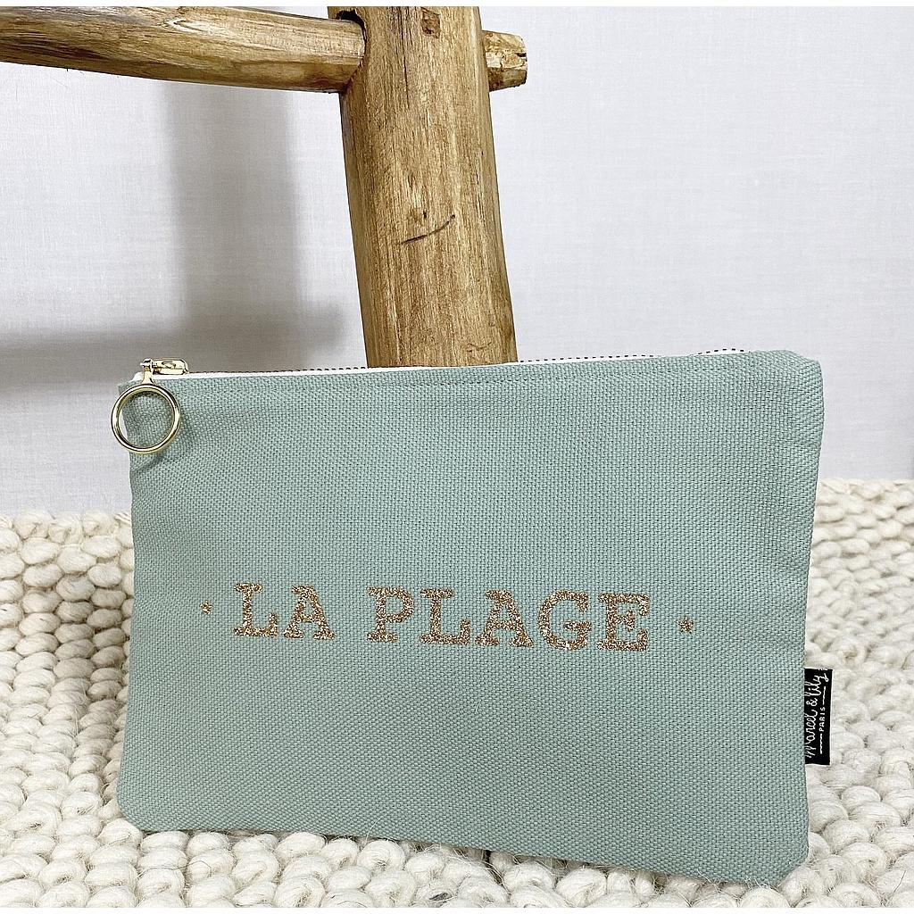 Trousse Céladon  "LA PLAGE"