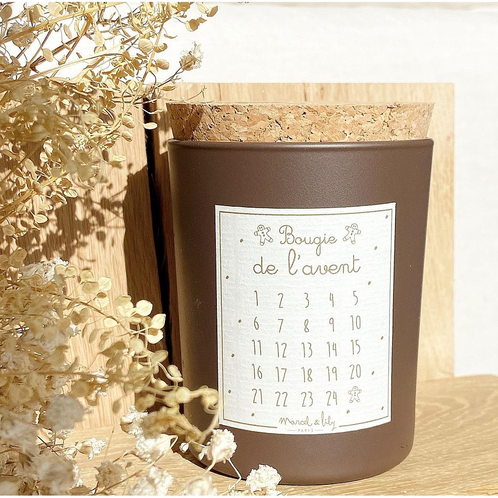 Bougie  de l'avent - Pain d'épices