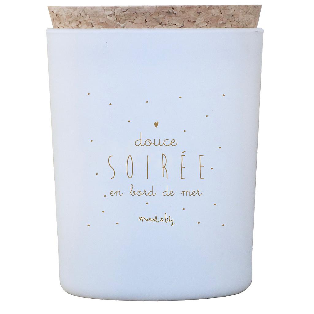 Bougie "Douce soirée en bord de mer"  Bois flotté