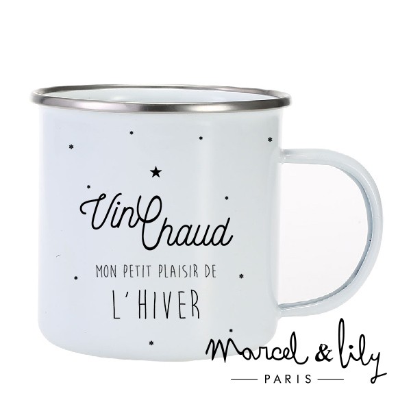 Tasse émaillée "Vin chaud"