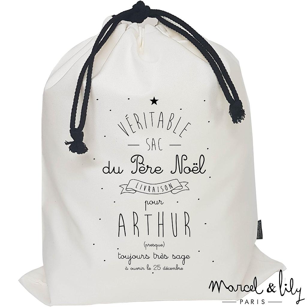 Baluchon Personnalisable " Véritable sac du père Noël"