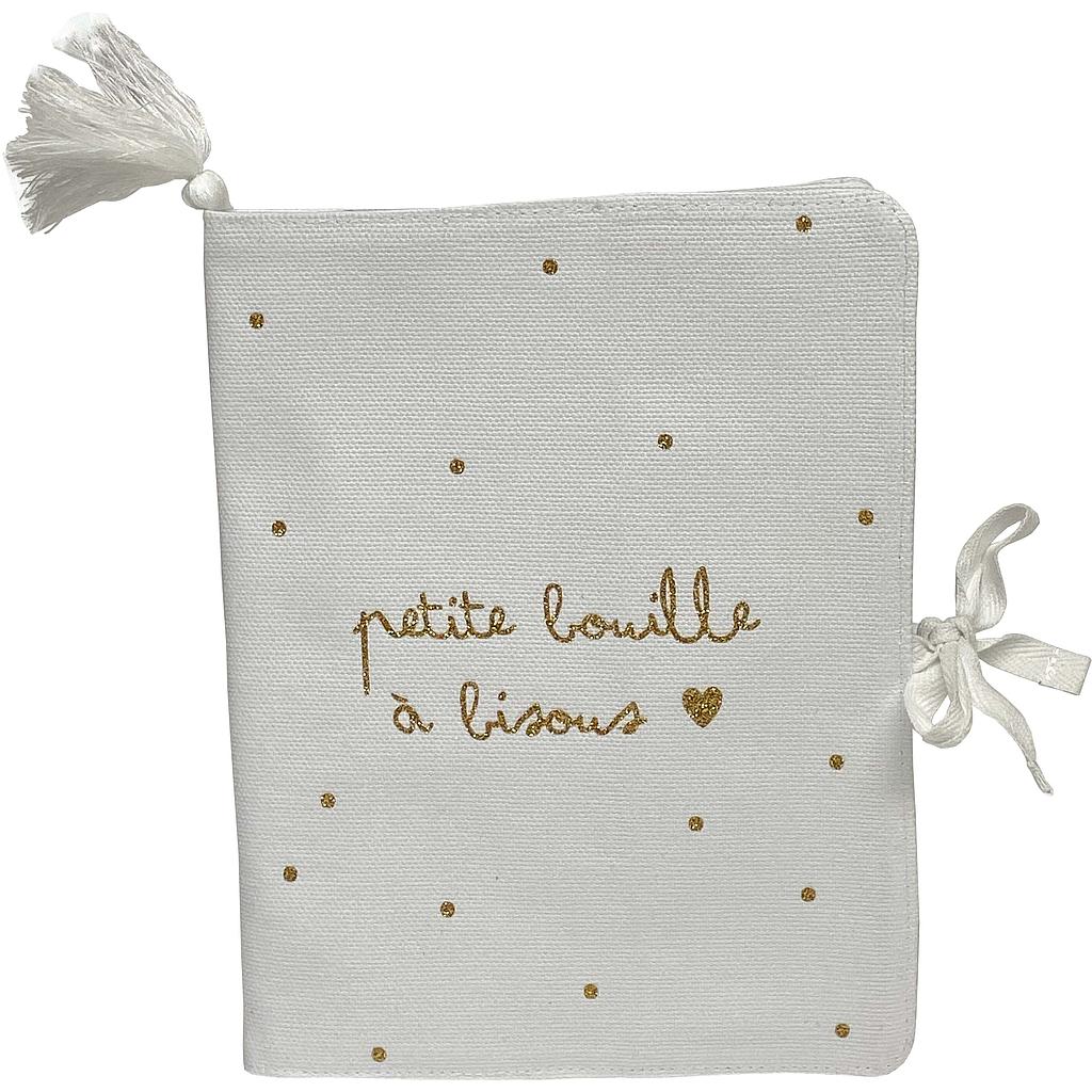 Protège Carnet de Santé "Petite Bouille à Bisous" - Or