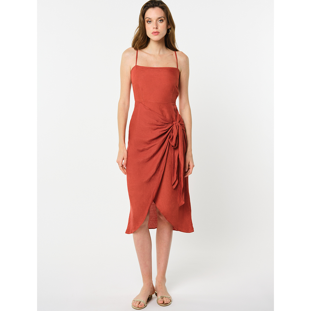 Robe Salomé Rouge Brique