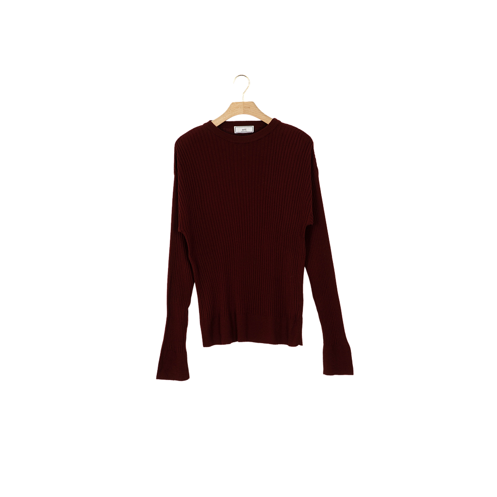 L'Exception/AMI Alexandre Mattiussi/H/pull/Bordeaux/L/Laine