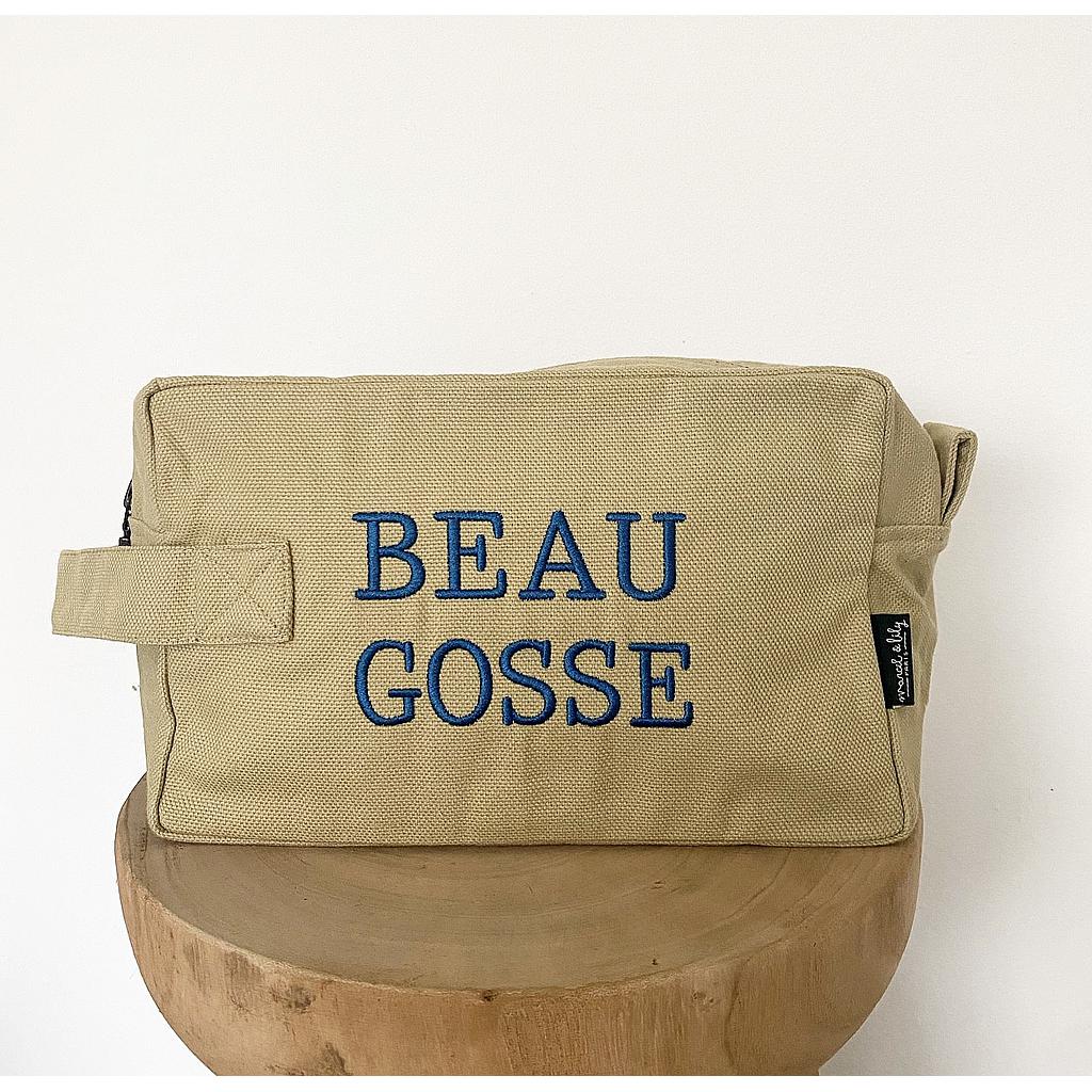 Trousse de toilette brodée " Beau Gosse "