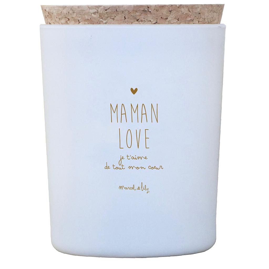 Bougie végétale -"Maman Love- senteur miel