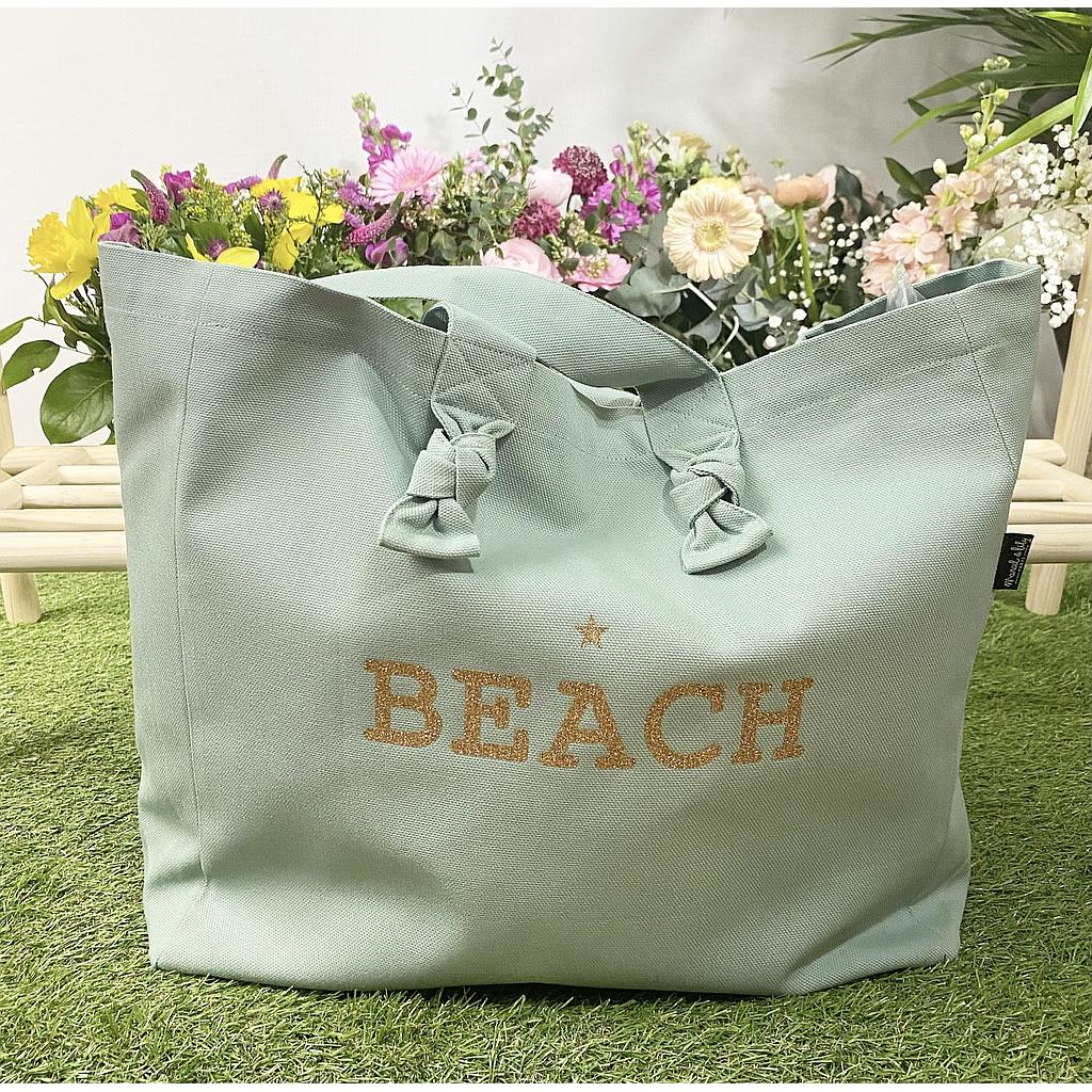 Cabas Lily- Céladon- BEACH