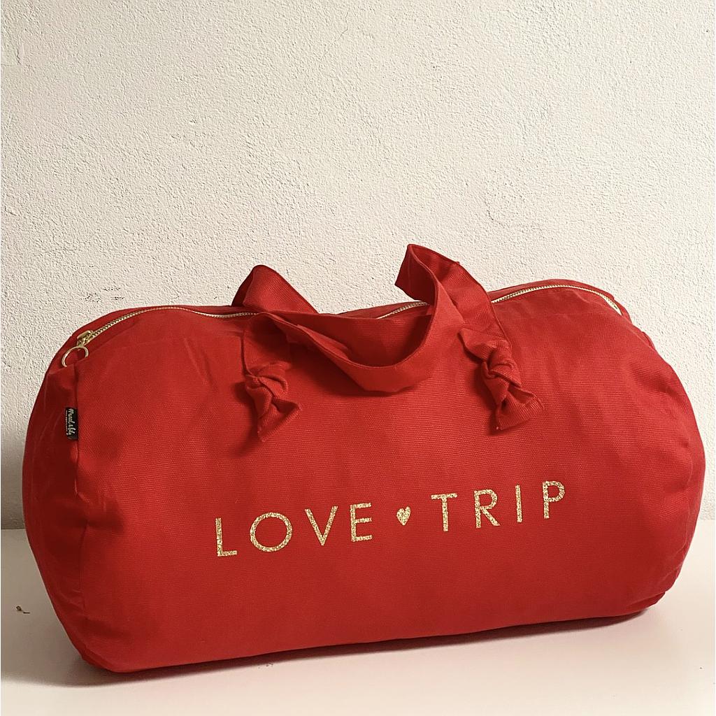 Sac Polochon rouge- love trip