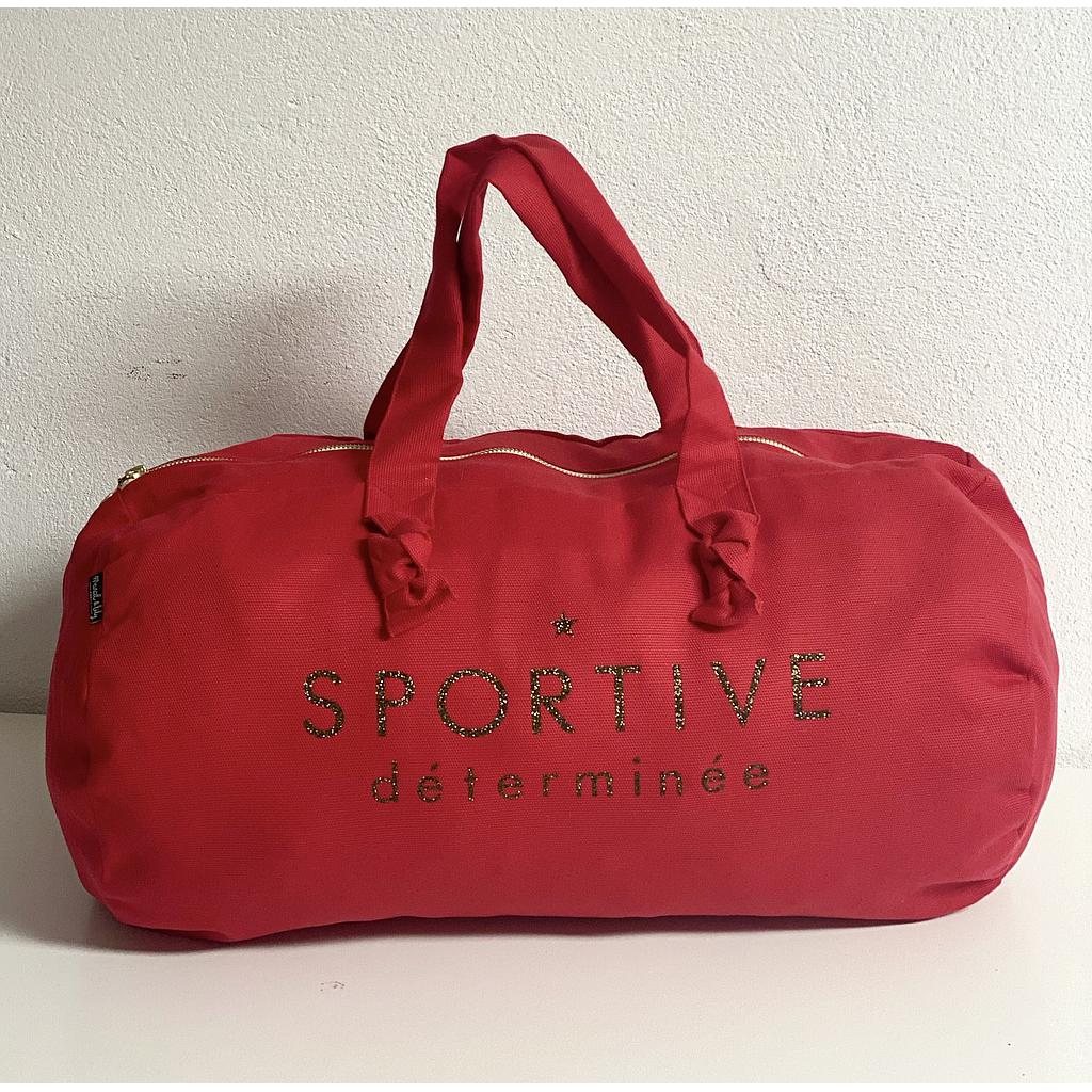 Sac Polochon rouge- Sportive déterminée