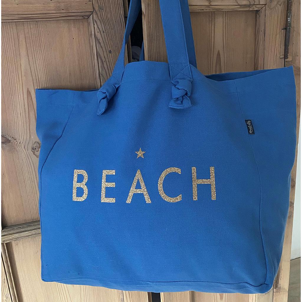 Cabas Lily bleu horizon " BEACH"