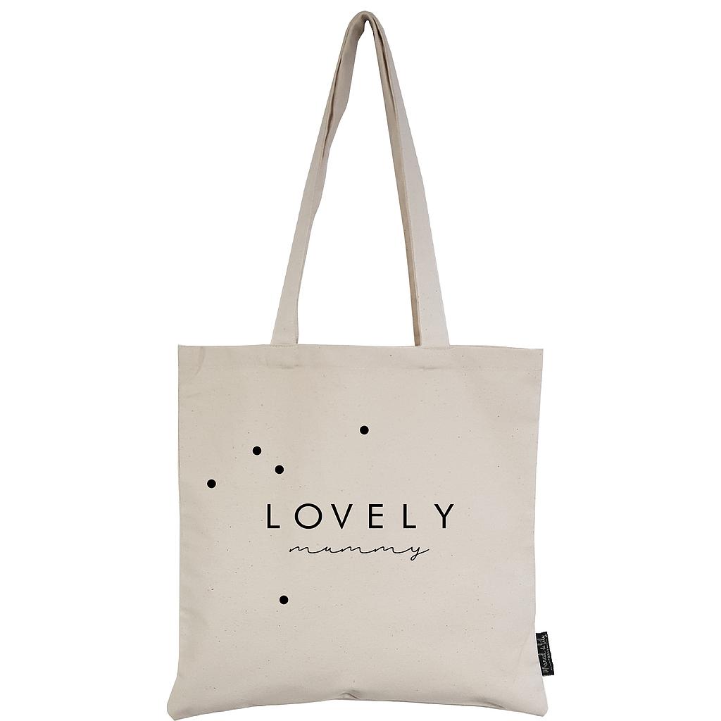 Tote-Bag écru "Lovely Mummy"