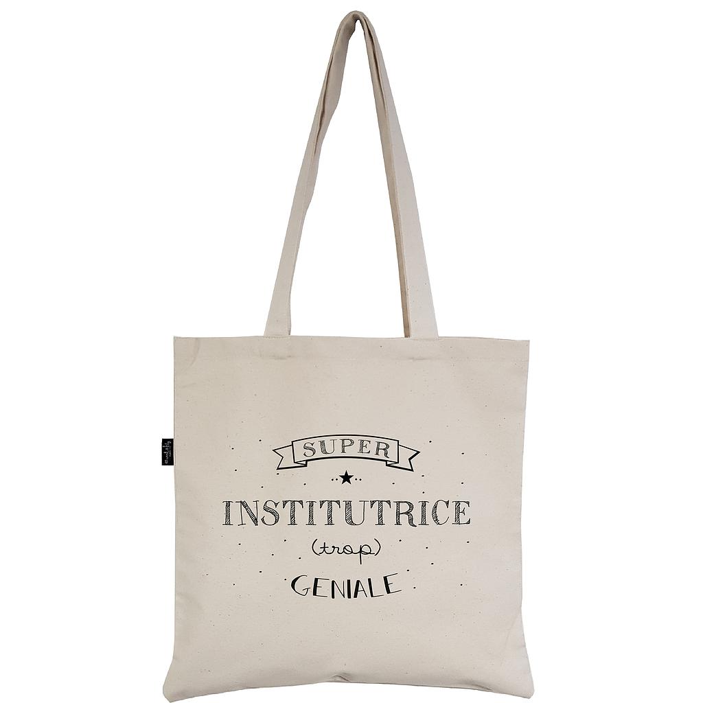 Tote-Bag écru "Institutrice"