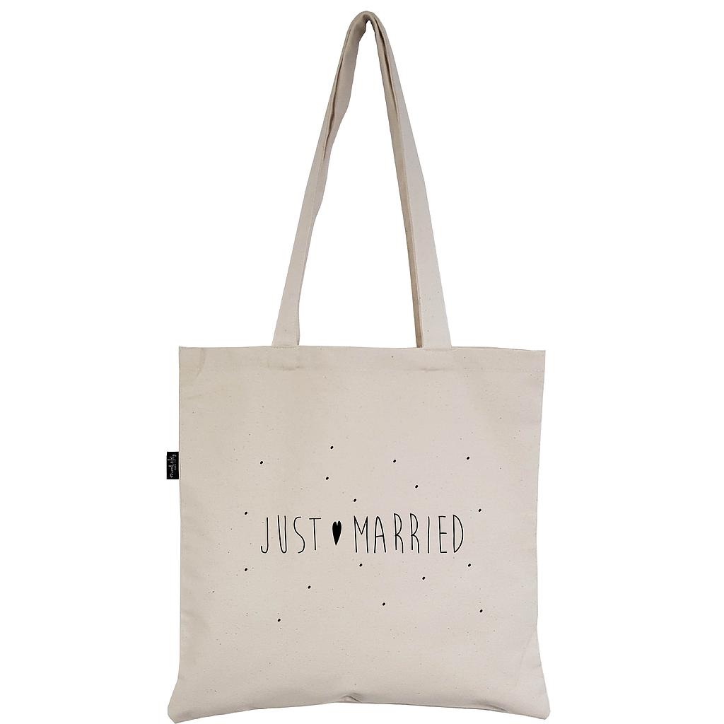 Tote-Bag écru "Just Married"