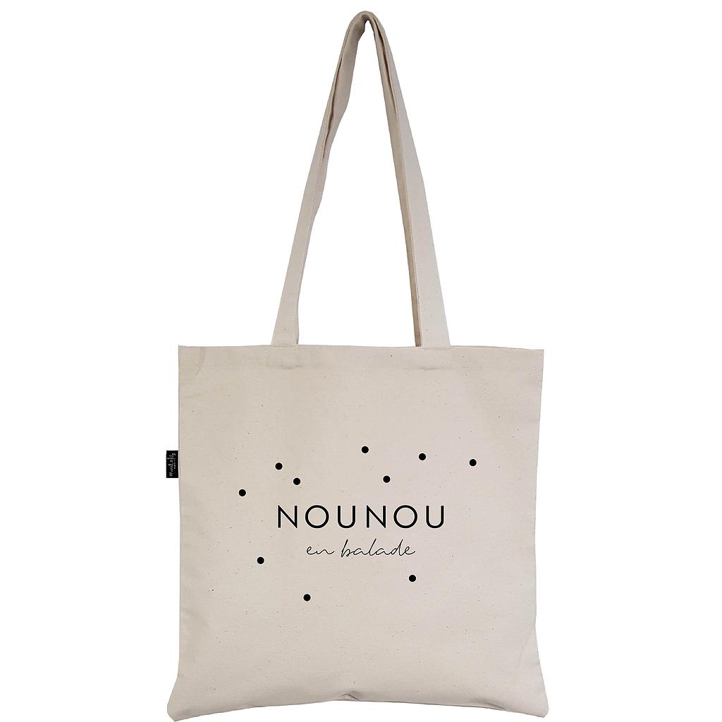 Tote-Bag écru "Nounou en balade"
