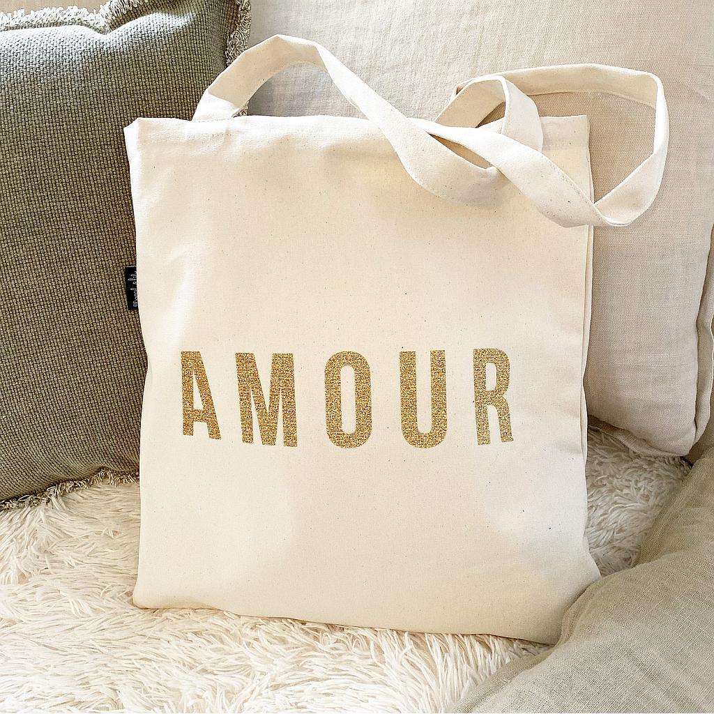 Tote-Bag écru "AMOUR"