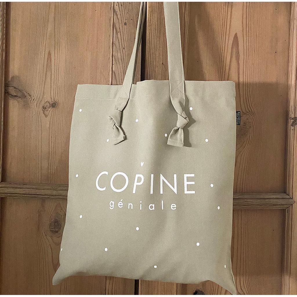 Tote-Bag à noeuds " Copine Géniale"
