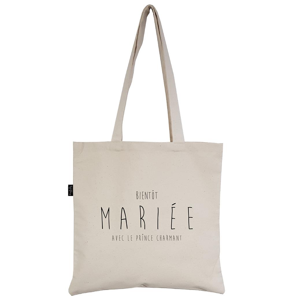 Tote-Bag écru "Bientôt Mariée !"