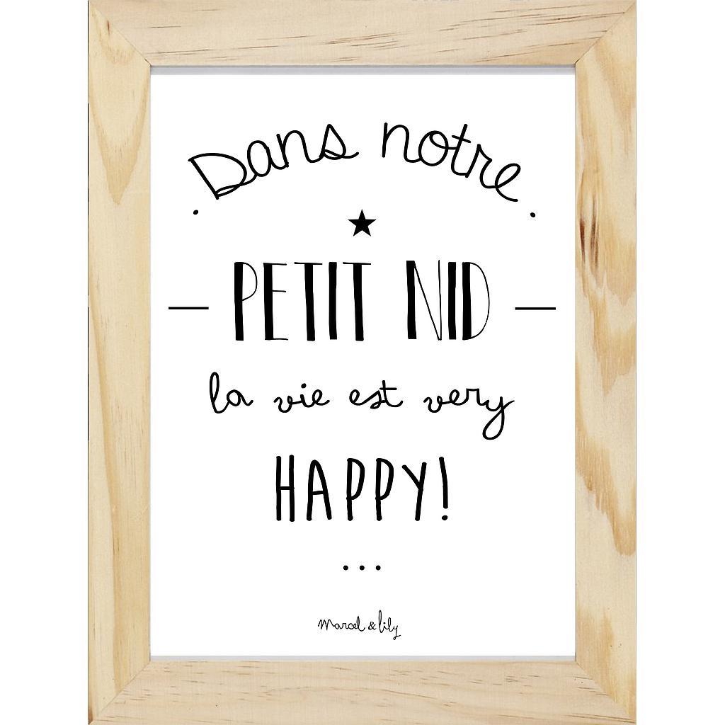 Affiche " Dans notre petit Nid "