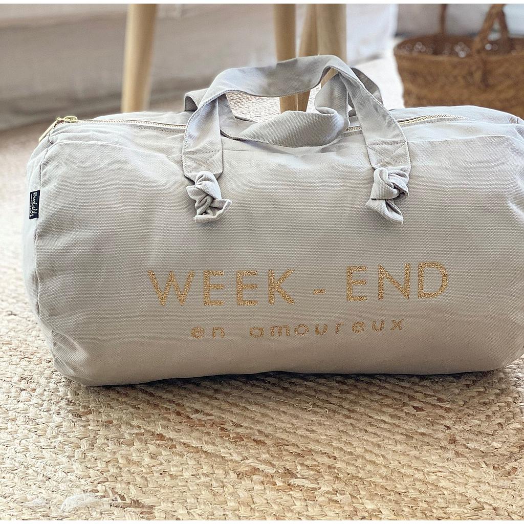 Sac Polochon mastic - Week-End en Amoureux
