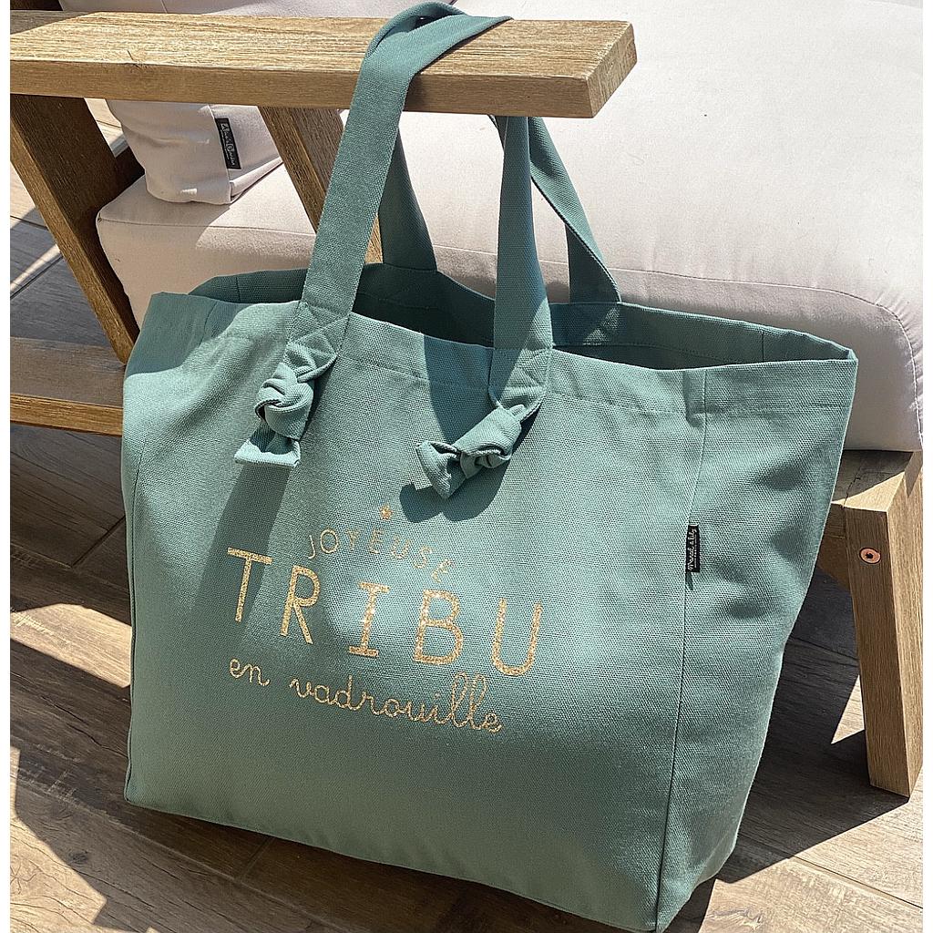Cabas Lily- everglade- "Joyeuse tribu en vadrouille"