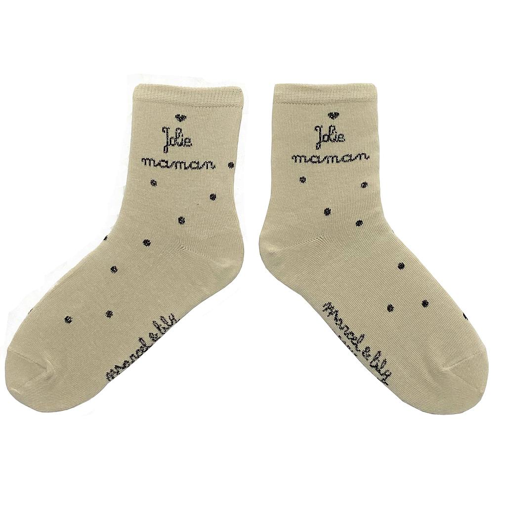 Chaussettes  " Jolie maman"
