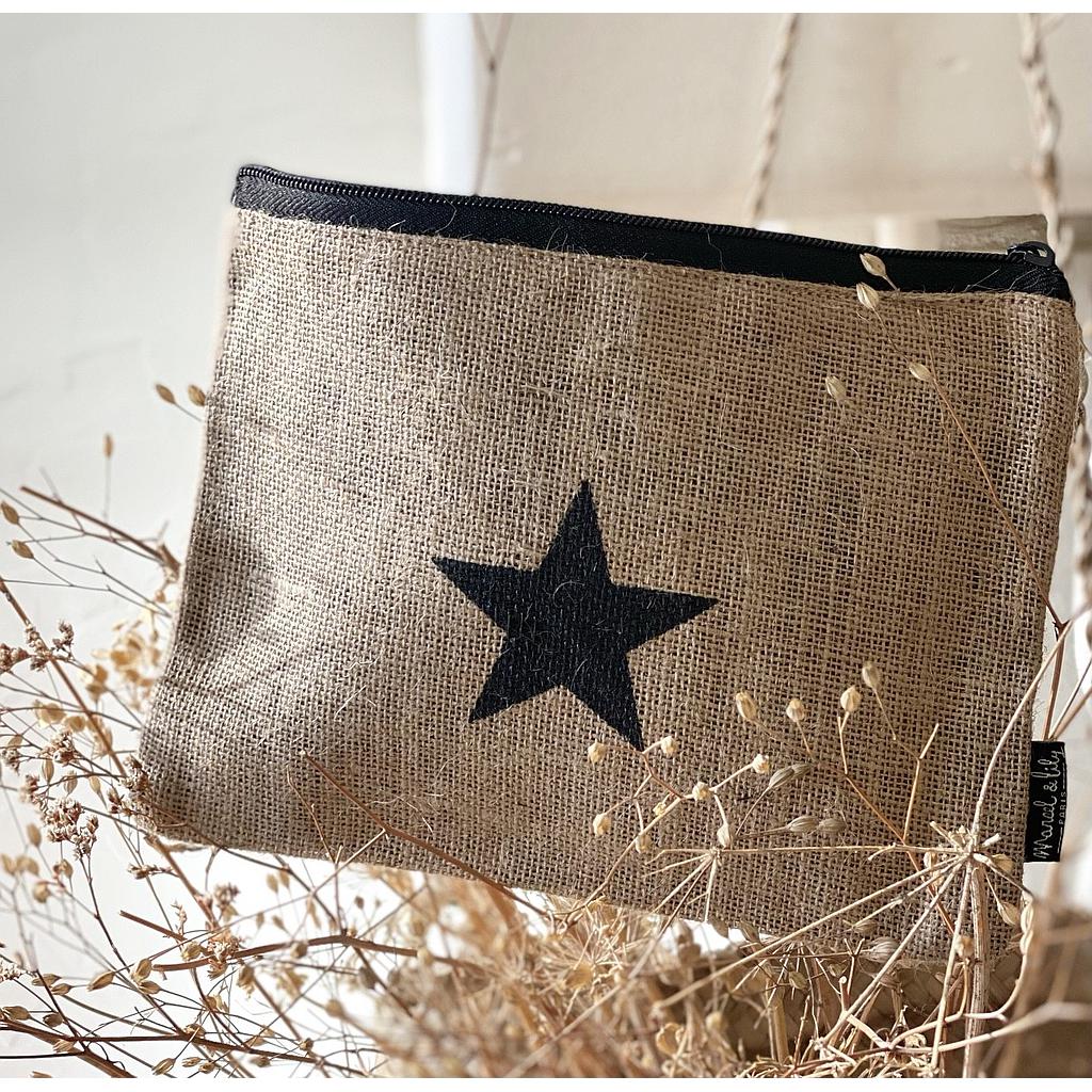 Trousse en jute "Etoile"