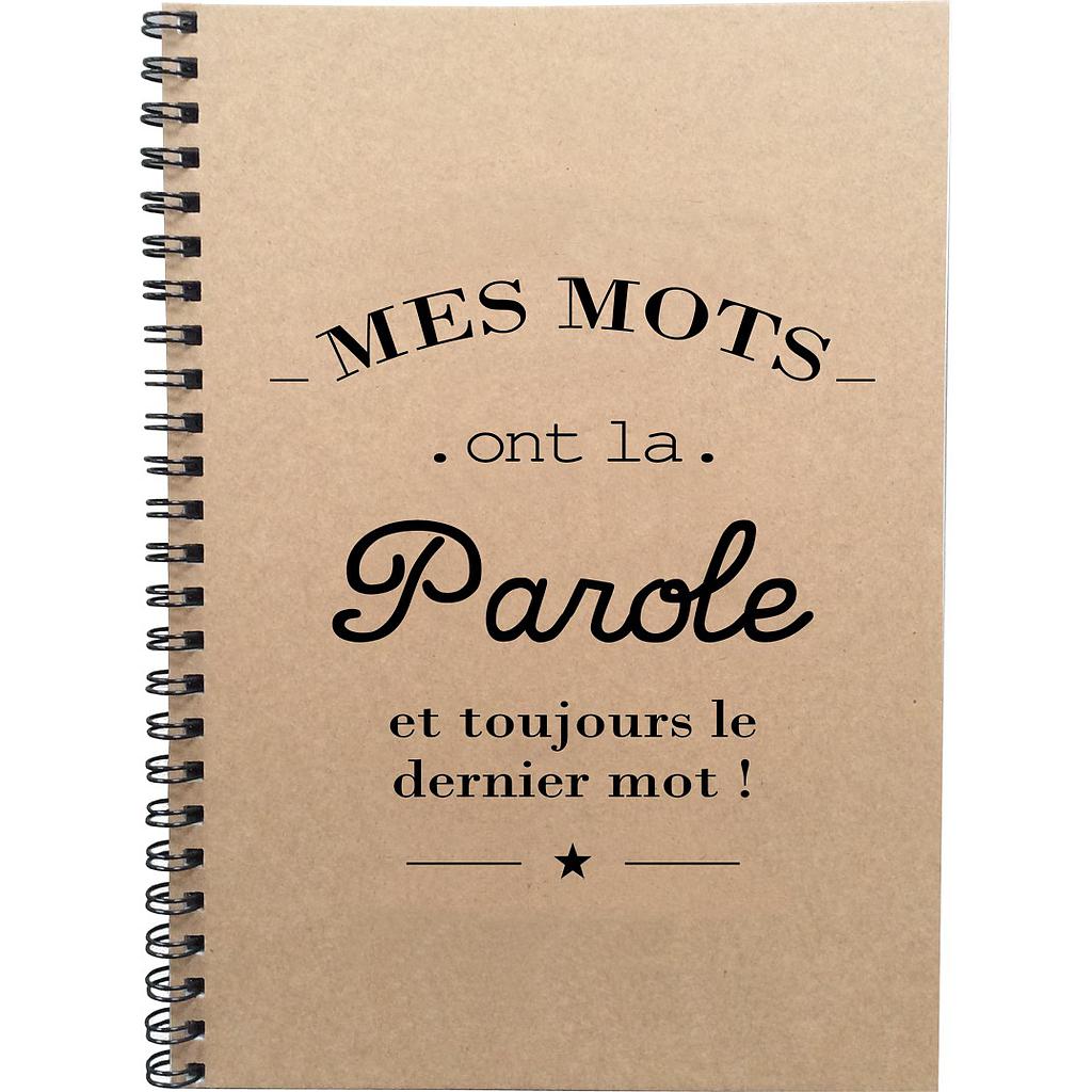 Cahier "Mes mots ont la parole"