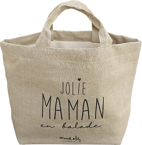 Mon p'tit cabas en lin  "Jolie Maman" Série Limitée