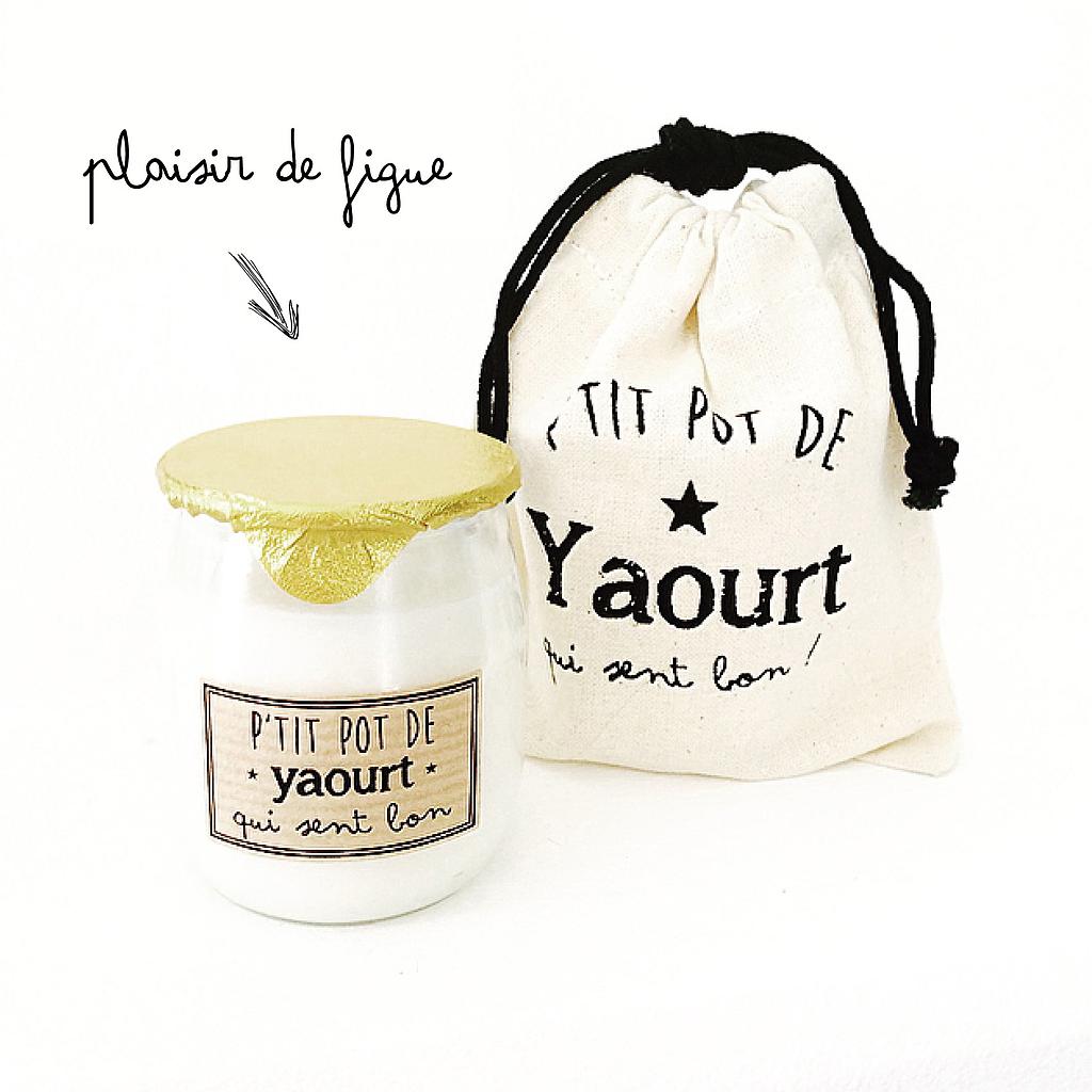 Bougie P'tit pot de yaourt Plaisir de Figue