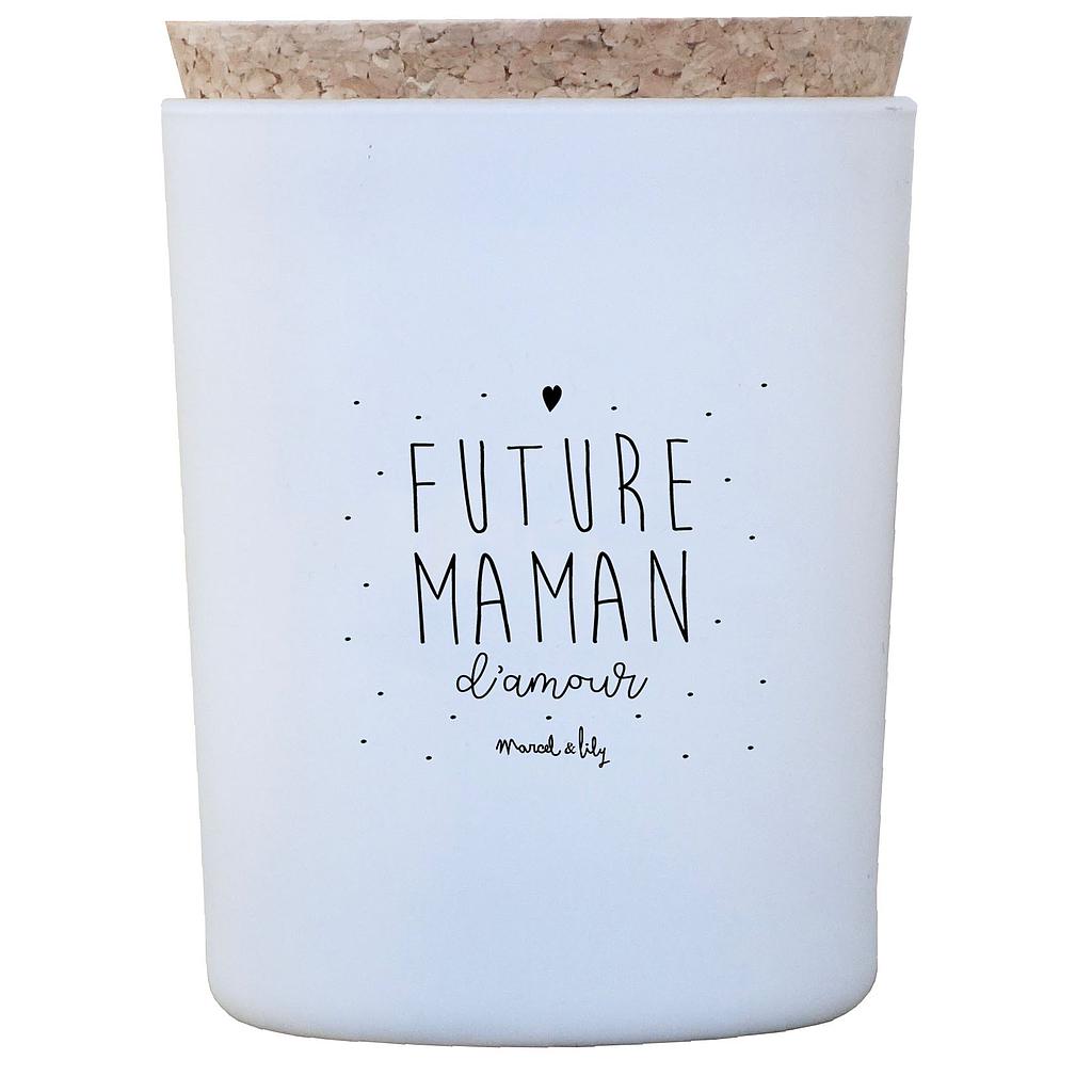 Bougie  "Future Maman d'amour" - Fleur de coton