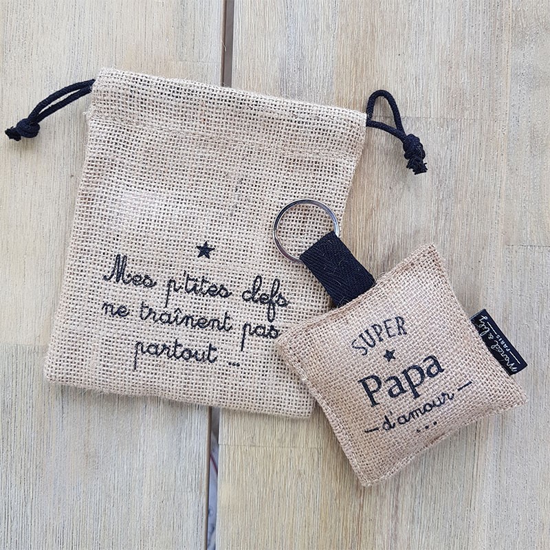 Porte-Clefs "Super Papa d'amour " Série limitée