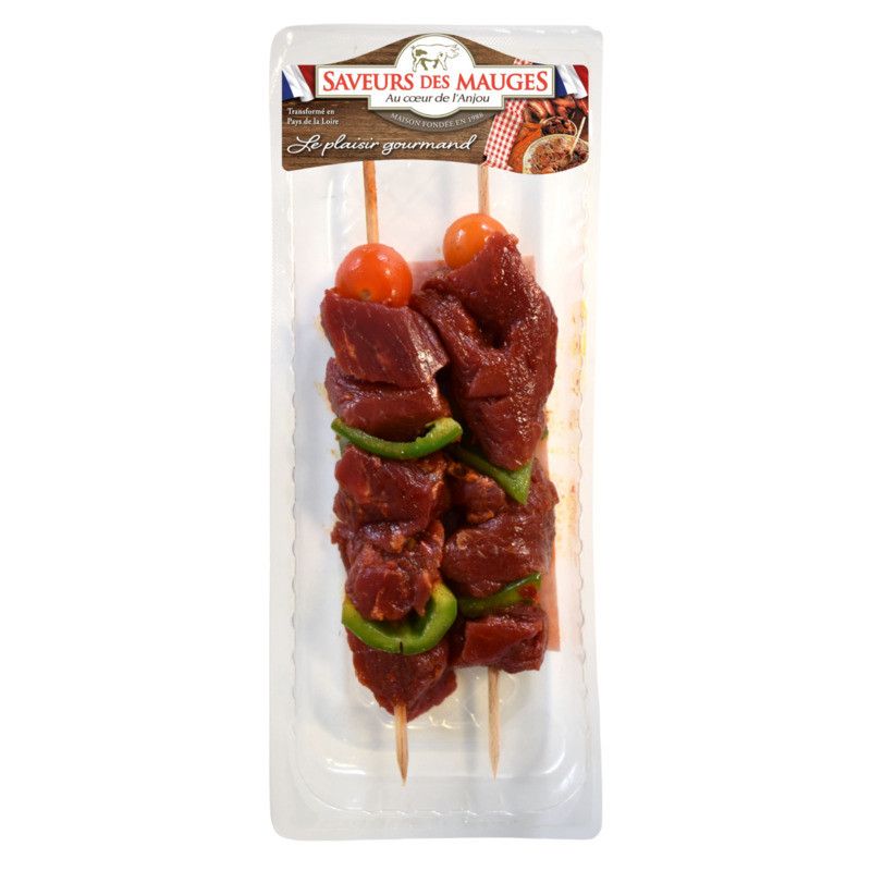 Brochettes de boeuf à la texane x2 ±300g