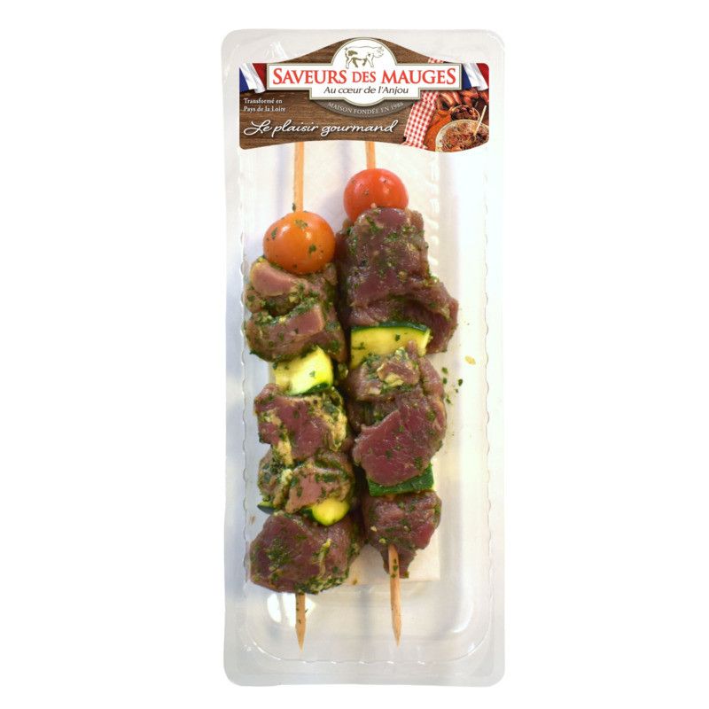 Brochettes de filet mignon de porc à la provençale x2 ±300g