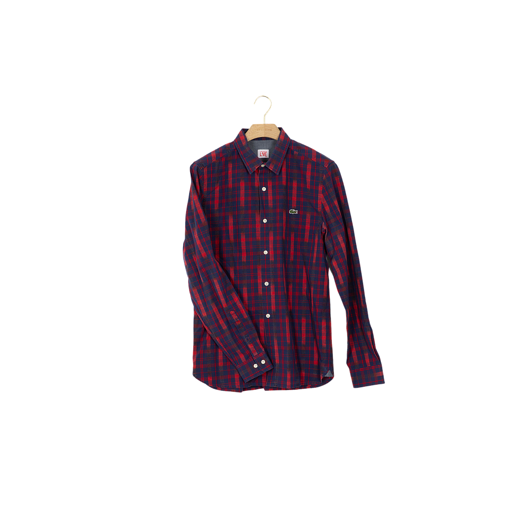 L'Exception/Lacoste Live/H/Chemise/Rouge/FR 40/Coton
